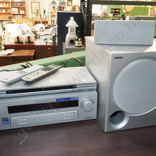 Sony digital audio/video control center, DVD player, sub woofer and centre speaker