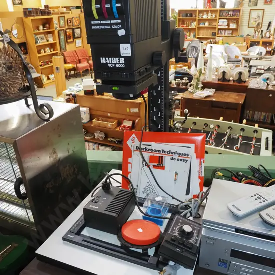 Kaiser Colour dark room enlarger with paper and accessories