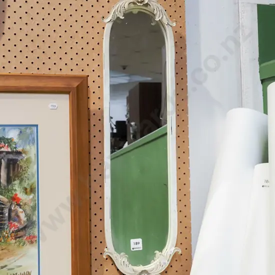 reproduction ornate oval wall mirror H800
