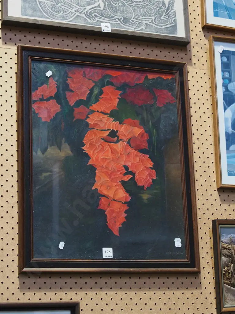 framed acrylic - flowers Image 1++