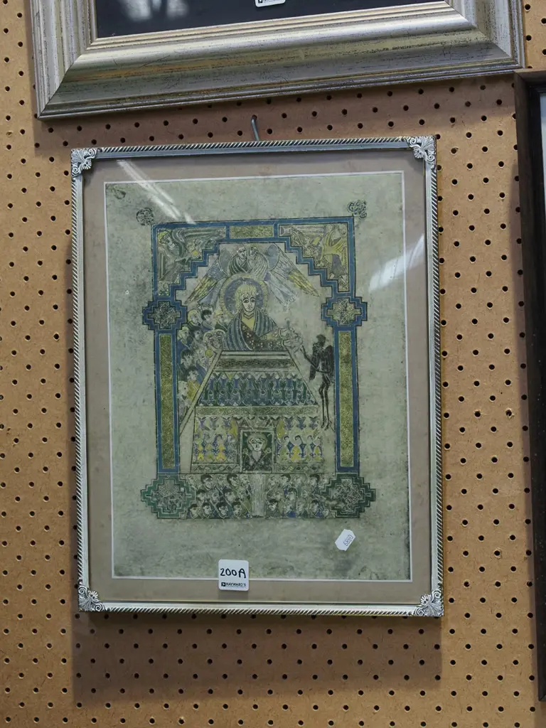 framed print - medieval manuscript Image 1++