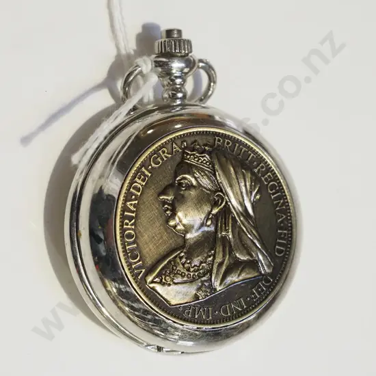 novelty penny themed pocket watch