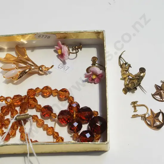box of costume jewellery