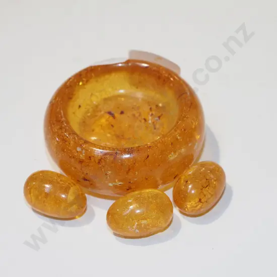 small kauri gum bowl with eggs