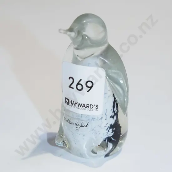 Hogland studio glass penguin H80