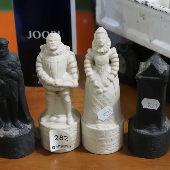 Beneagles Scotch Whisky miniatures - 4x chess pieces