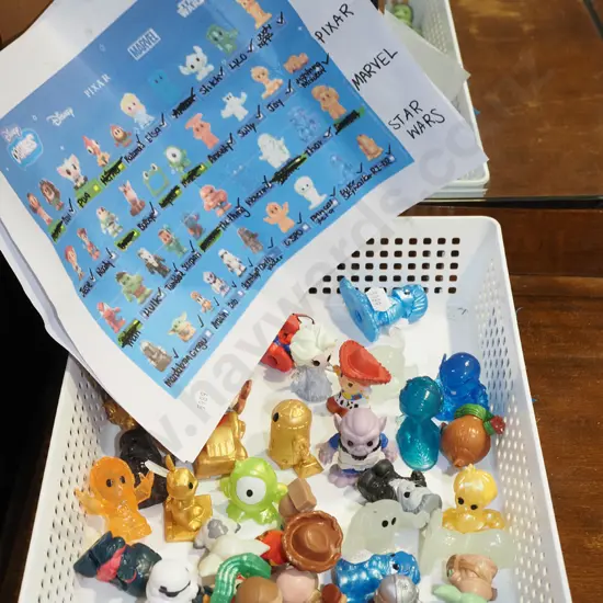 tray of Woolworths Ooshies