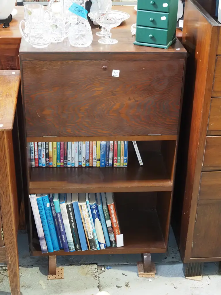 drop front bookcase burreau H990 W600 D305 Image 1++