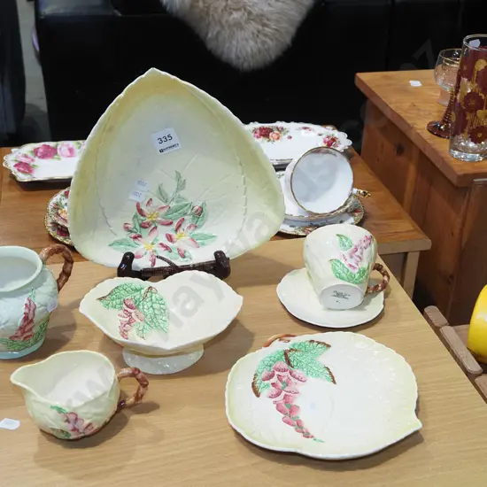 Carlton foxglove dishes, comport, jugs etc