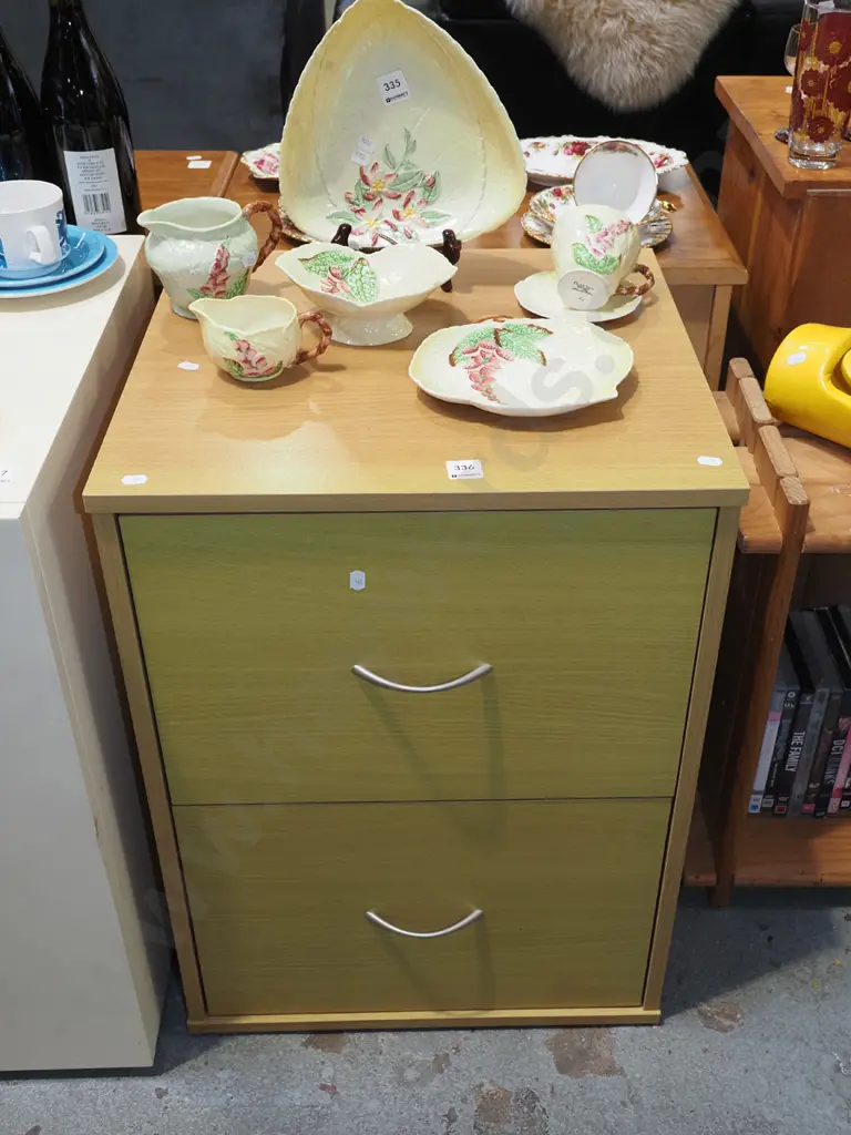 mdf veneer 2 drawer office filing cabinet Image 1++