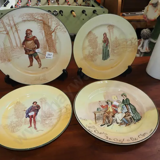 4x Royal Doulton plates