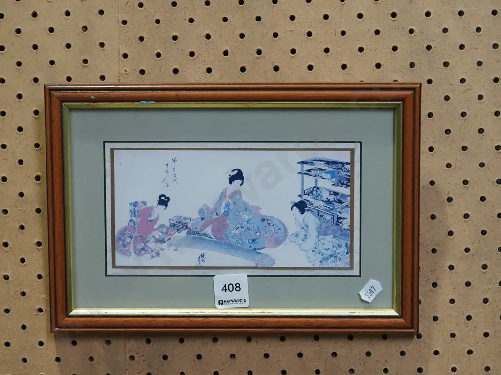 smll framed Japanese print  Image 1++