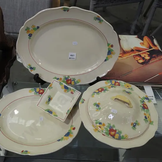 Royal Doulton minden ashets, bowl, lidded vege