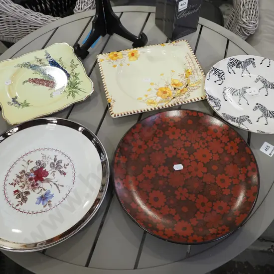5x assorted plates