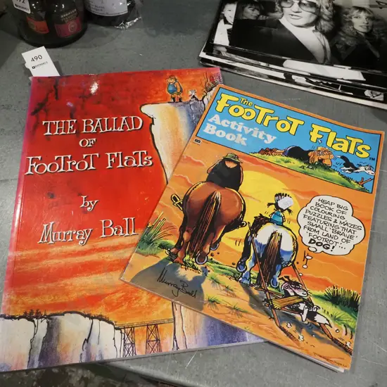2x Footrot Flats books