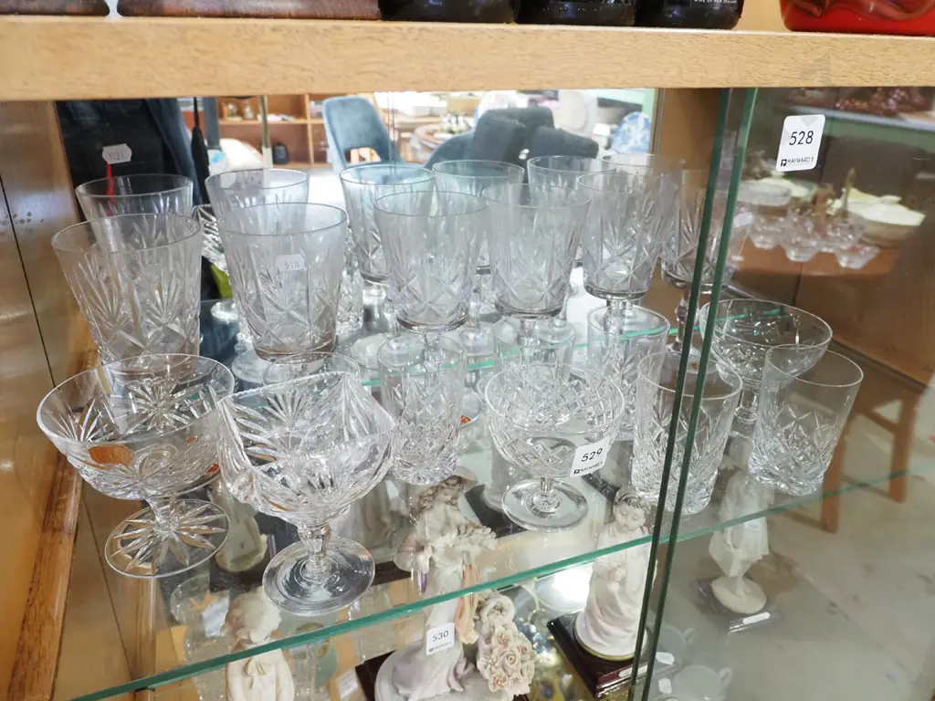 cut crystal goblets, tumblers, comports Image 1++