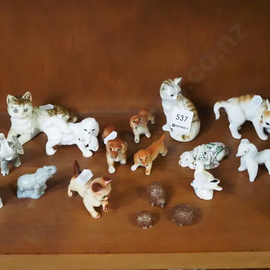 assorted miniature animal figurines
