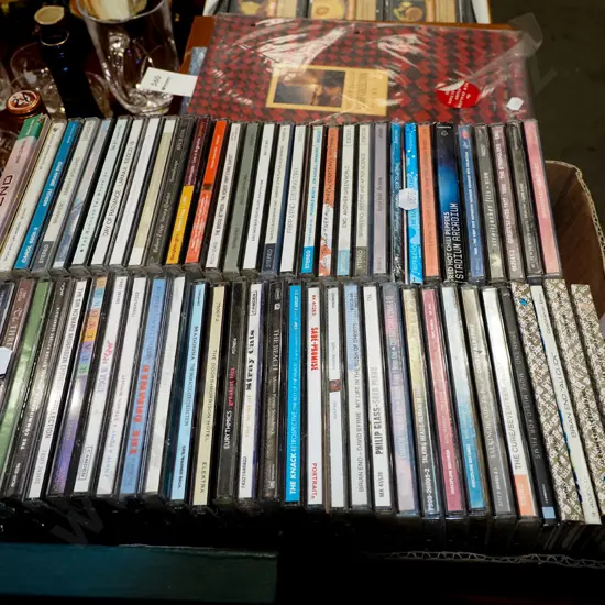 box of CDs