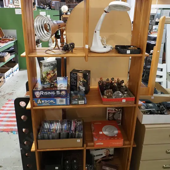 modular pine bookcase H1850 W970 D370