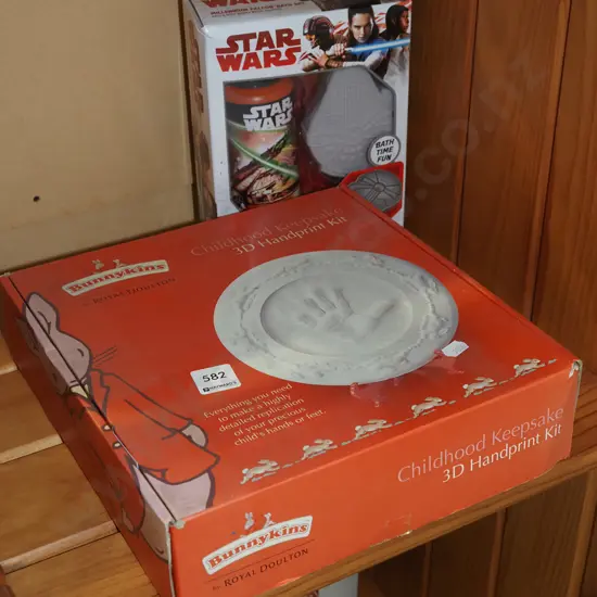Star Wars bath time fun kit, bunnykins childhood keepsake 3D hand print