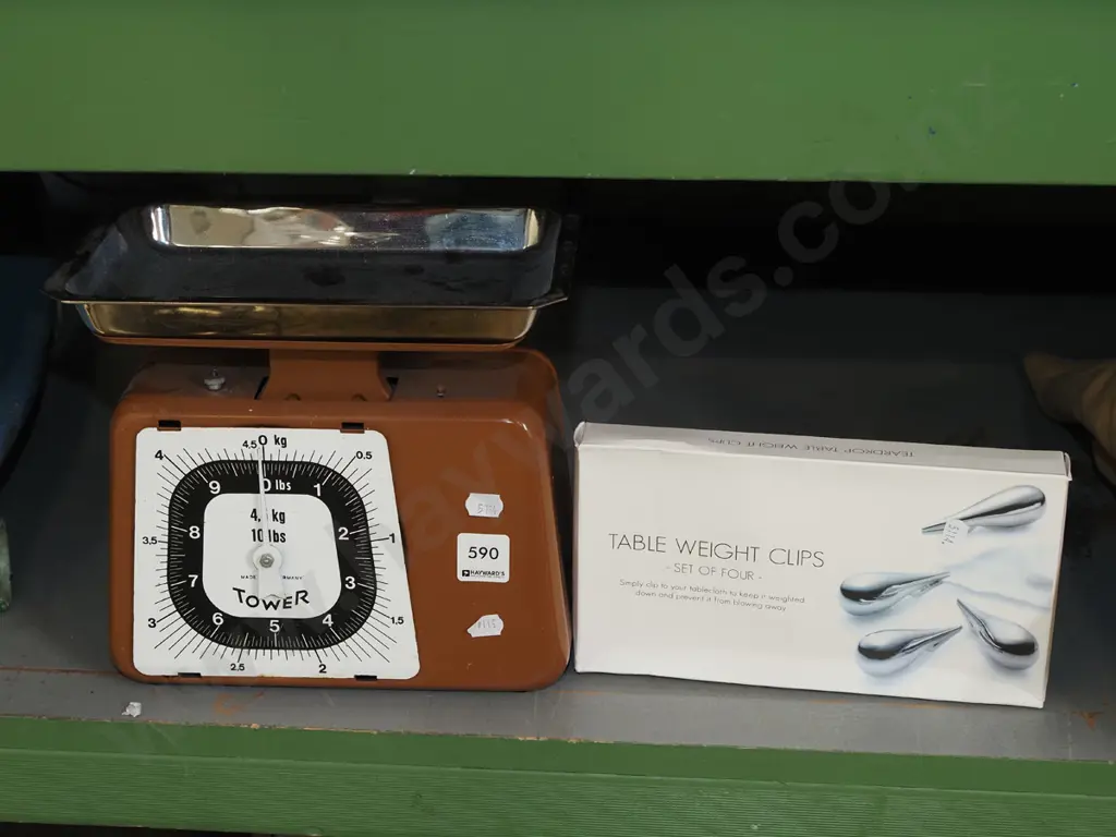 table weight clips, kitchen scales - missing glass front Image 1++