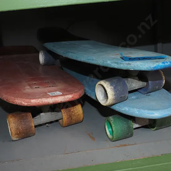 3x 1960s/70s skateboards