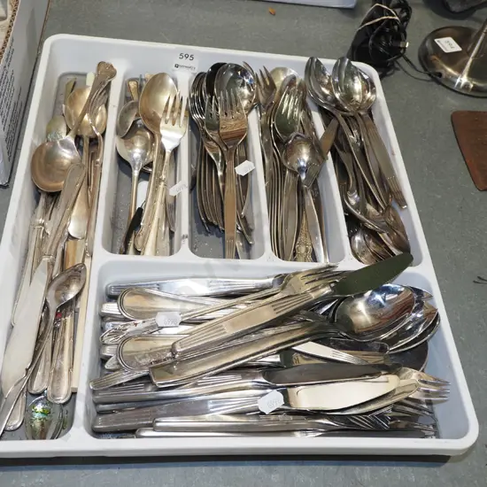 tray of cutlery
