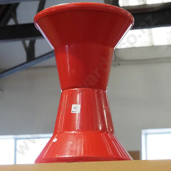 red plastic Carona stool