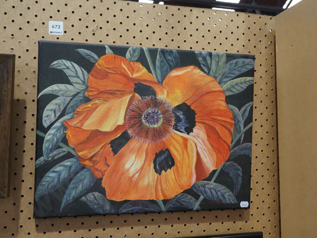 acrylic on canvas   poppy Image 1++