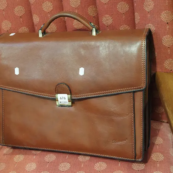 leather satchel