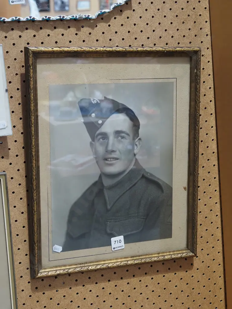 framed photo - soldier in uniform Image 1++