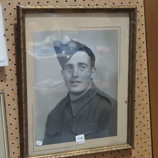 framed photo - soldier in uniform