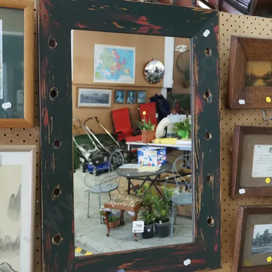distressed wall mirror H620