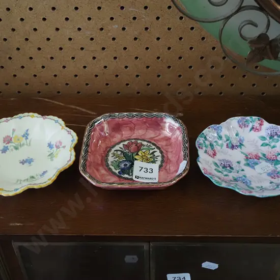 3x pin dishes