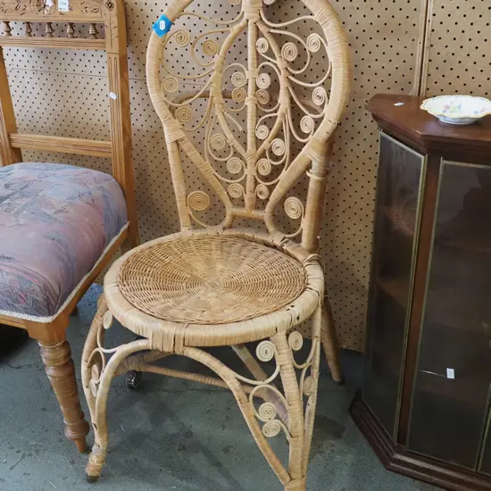 cane woven chair