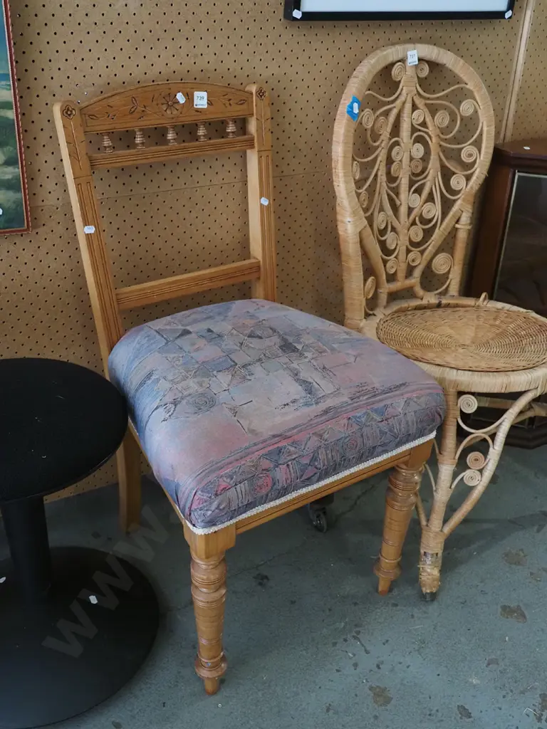 Edwardian spindle back dining chair Image 1++