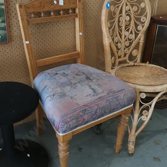 Edwardian spindle back dining chair