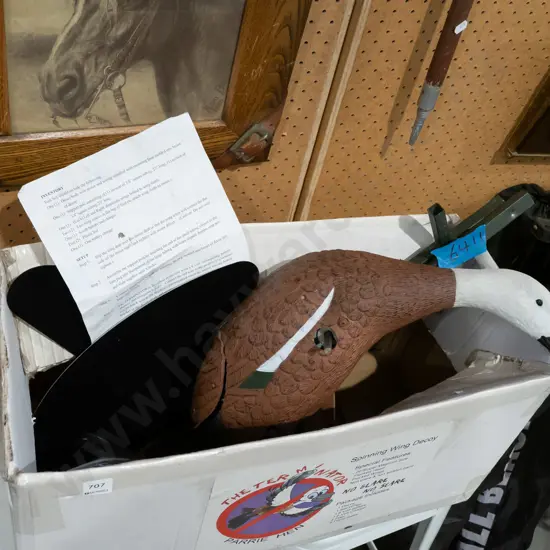 boxed spinning wing duck decoy