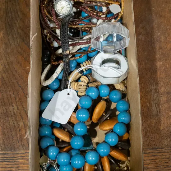 box of costume jewellery