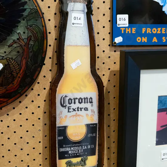 Florida Corona advertising wall hanging key hooks - missing 1 hook