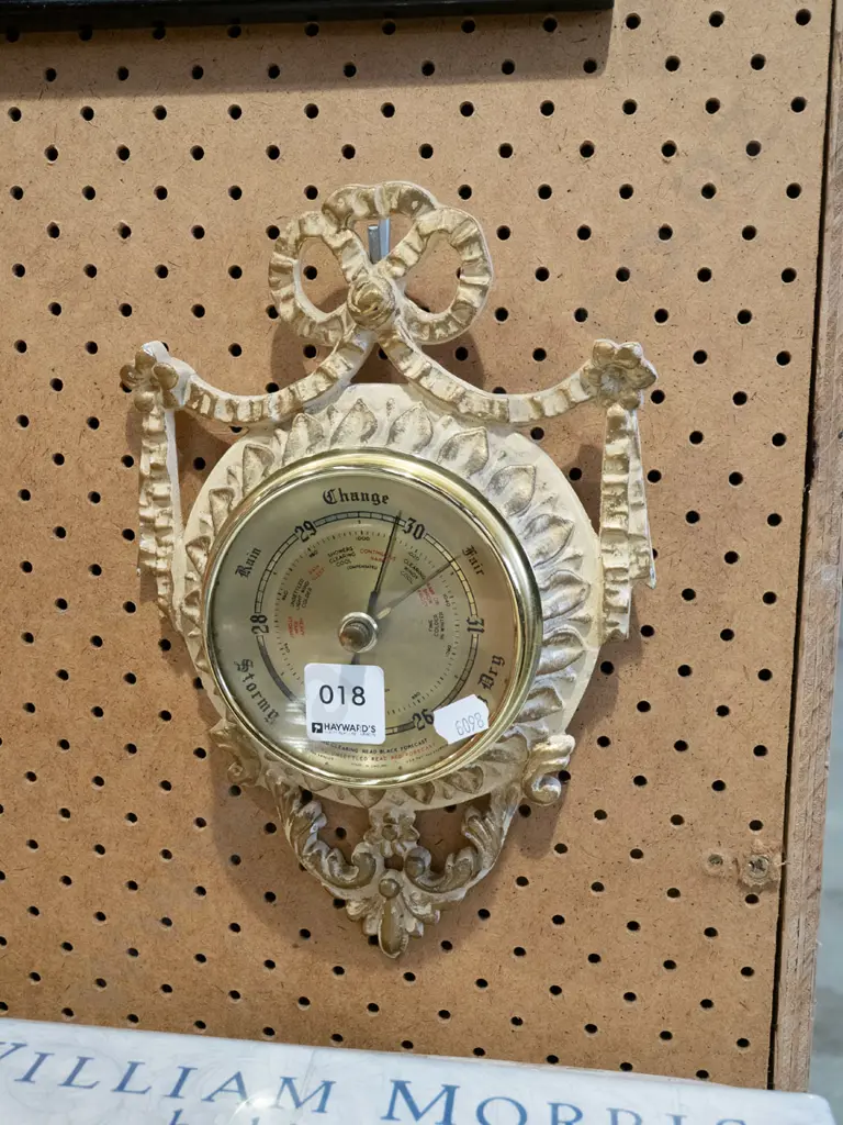 cast metal framed barometer Image 1++