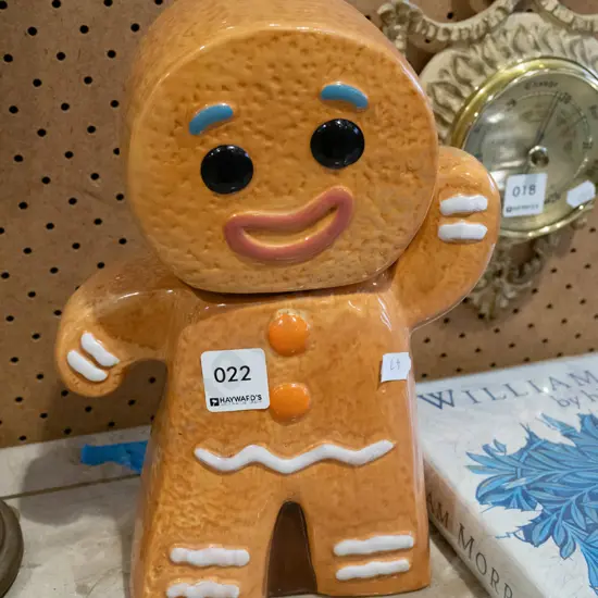 ceramic gingerbread man storage container H250