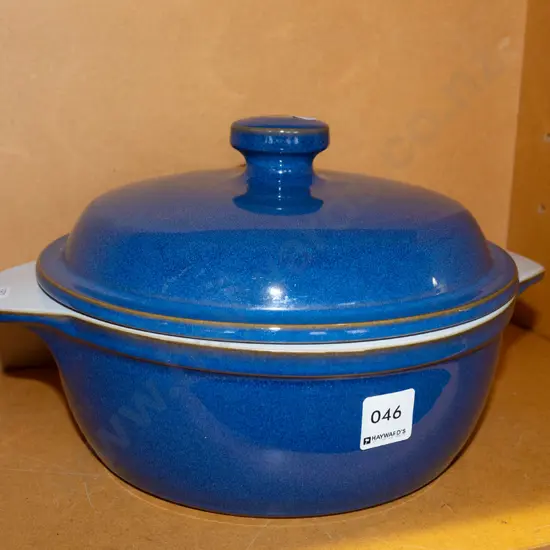 Denby blue ceramic lidded casserole L310