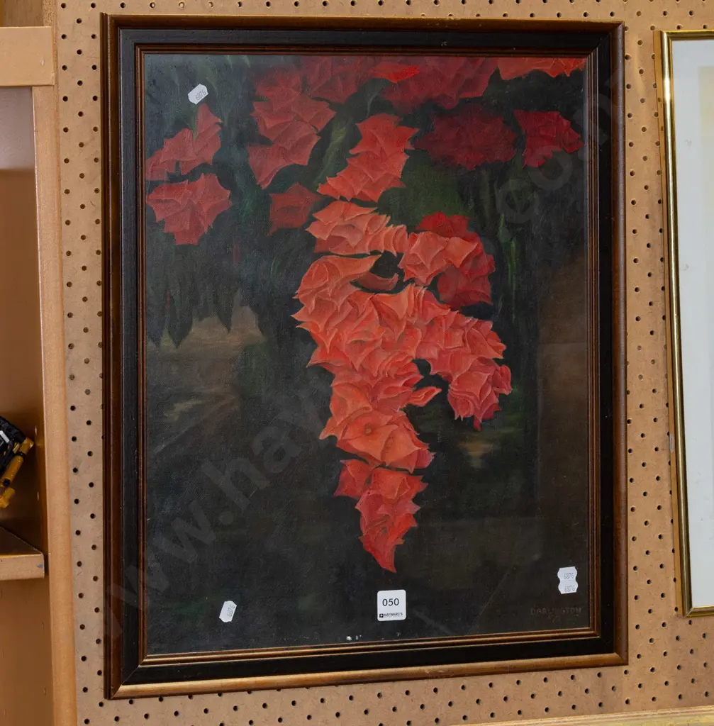 Darlington - framed acrylic - flowers Image 1++