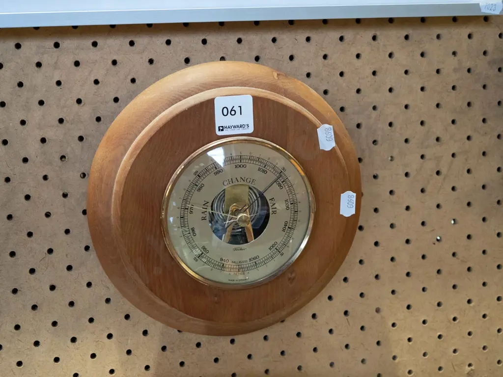 wood cased barometer Image 1++