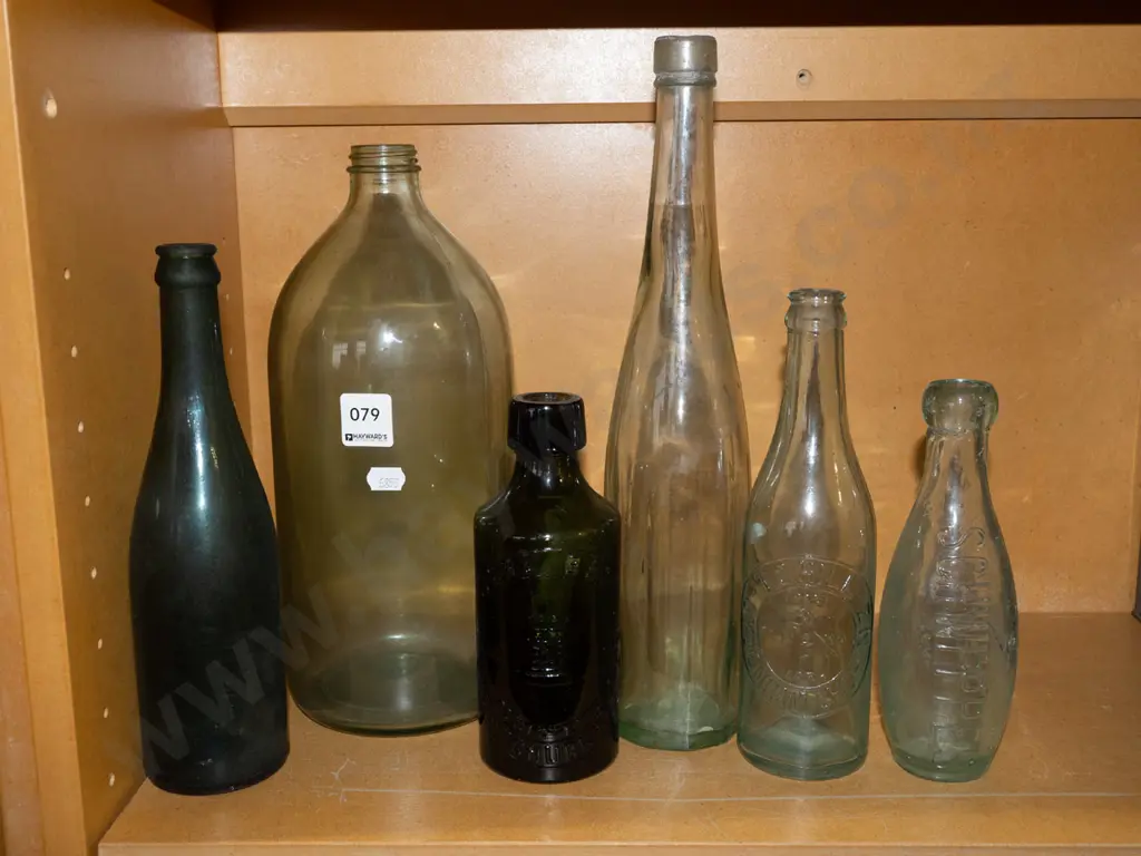 vintage flagon and bottles Tallest H340 Image 1++