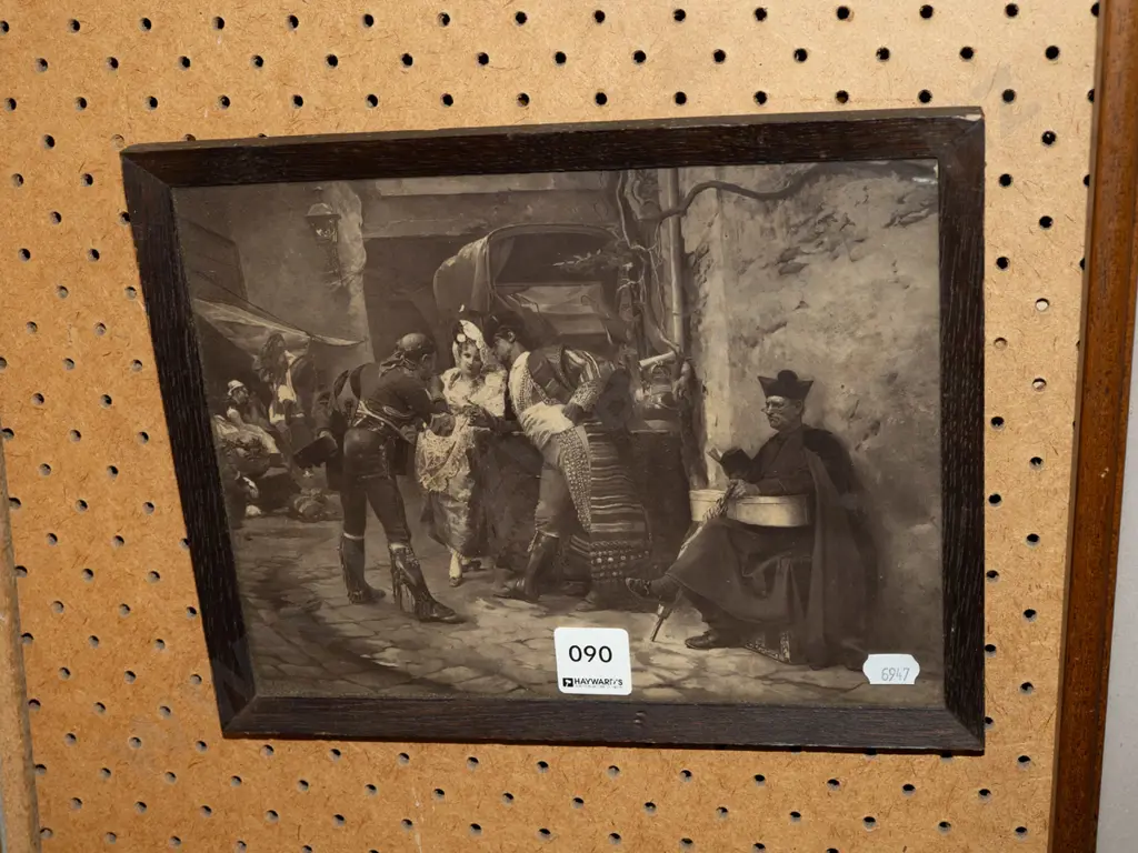 framed print - Parisian street scene Image 1++