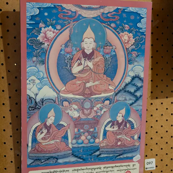 framed religious print