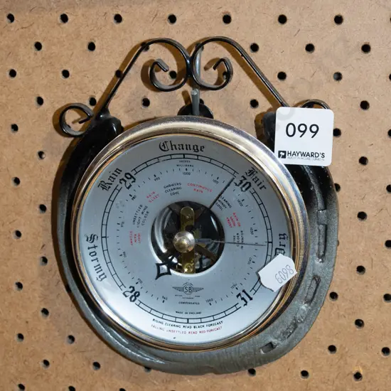 wall mounted horse shoe barometer