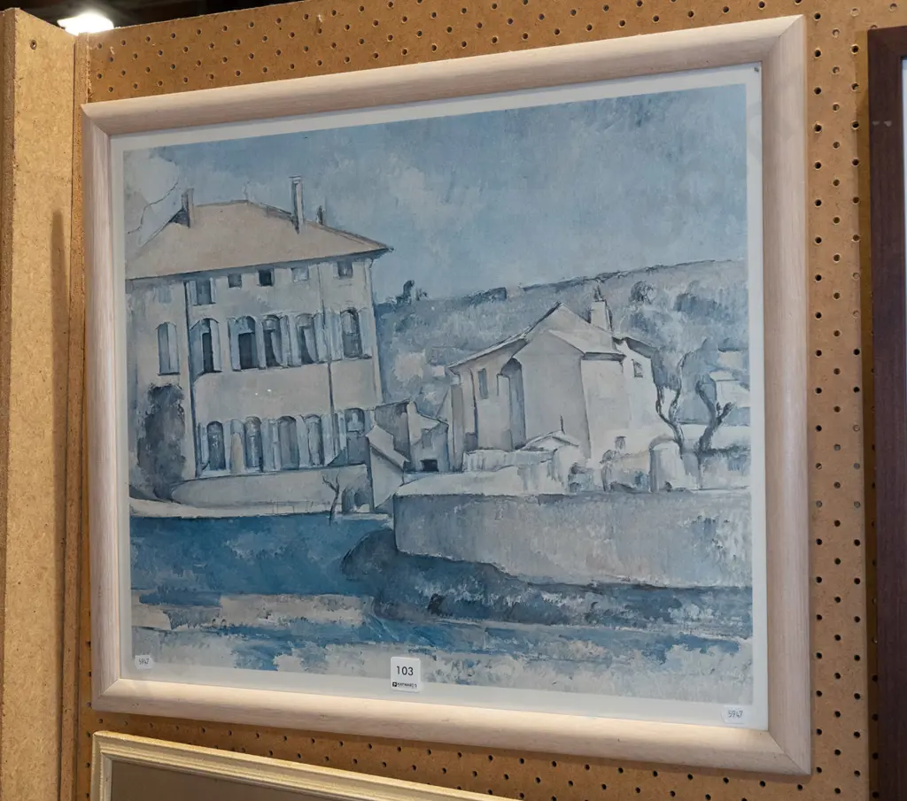 framed print - villa and stream - fading Image 1++
